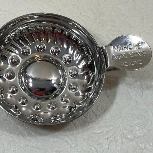 VTG Metal Wine Taster Cup Marché Aux Vins Beaune France 4"x3" - Picture 7 of 13